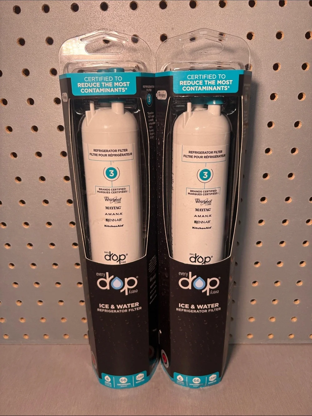 Everydrop EDR3RXD1 Ice Water Refrigerator Filter 3 NEW x2 Whirlpool Maytag Jenn